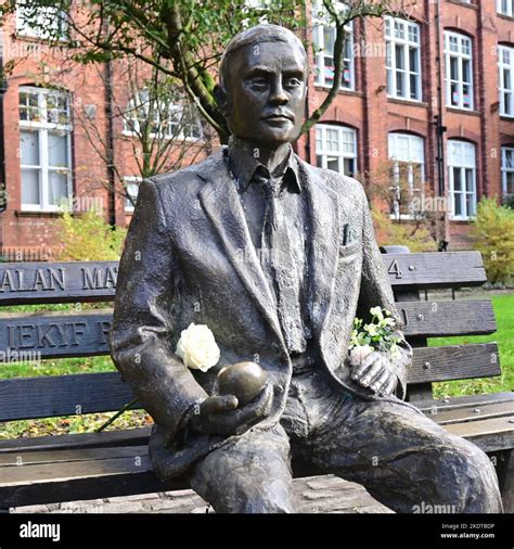 Alan Turing statue Stock Photo - Alamy