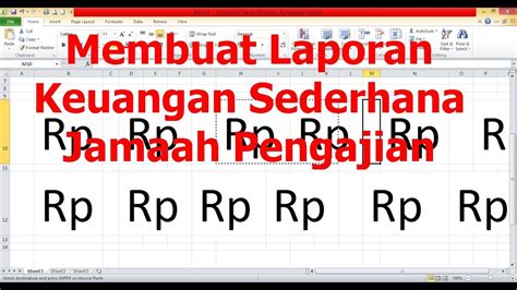 Membuat Laporan Keuangan Sederhana Untuk Jamaah Pengajian Dengan Ms