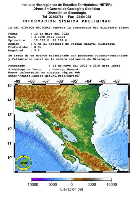 Fuerte sismo sacude el Pacífico de Nicaragua Vos TV