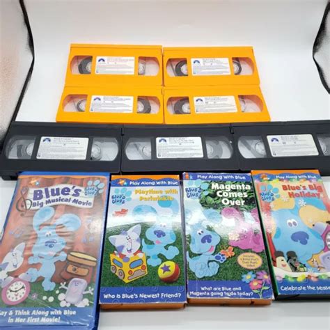 BLUE’S CLUES VHS Lot of 8 Nick Jr Alphabet Power, Snack time, Periwinkle & More! EUR 43,59 ...