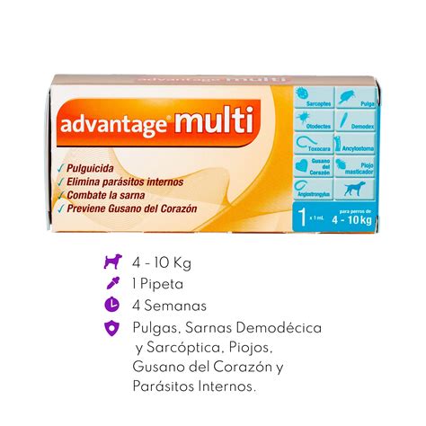 Advantage Multi Para Perro De 4 A 10 Kg Pulgas Y Garrapatas