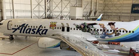 New Disney Pixar Themed Alaska Airlines Plane For Toy Story 4 R Disney