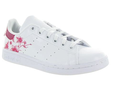 Stan Smith Fleurs Baskets Et Sneakers Junior Fille Adidas Chaussures