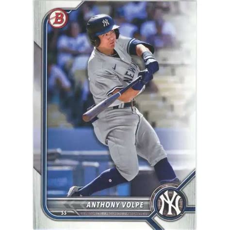 MLB New York Yankees 2020 Bowman Draft Single Card Anthony Volpe BD 178