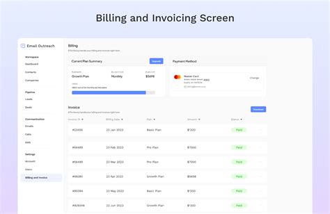 Billing And Invoice Ui Figma