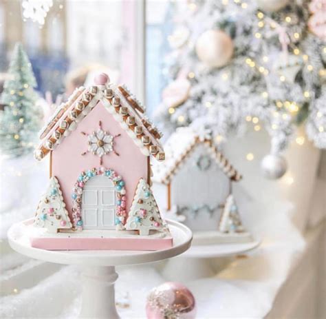 Pink Gingerbread House A Sweet And Festive Twist On Christmas Decor