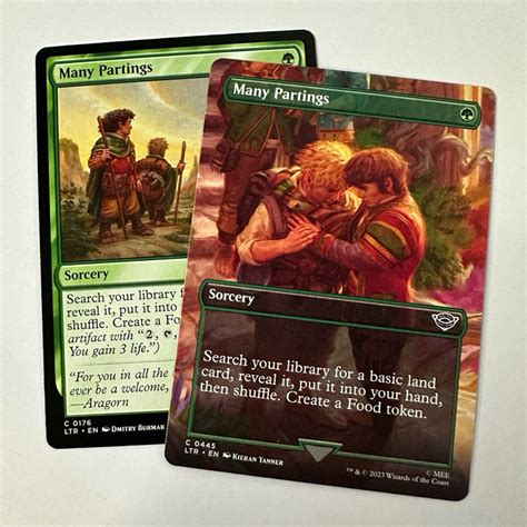 MANY PARTINGS LTR THE LORD OF THE RINGS SORCERY GREEN MTG MAGIC