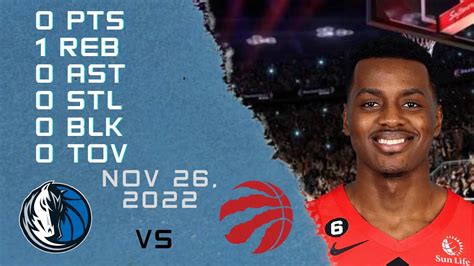 Christian Koloko All Possessions 26 11 2022 RAPTORS Vs MAVERICKS NBA