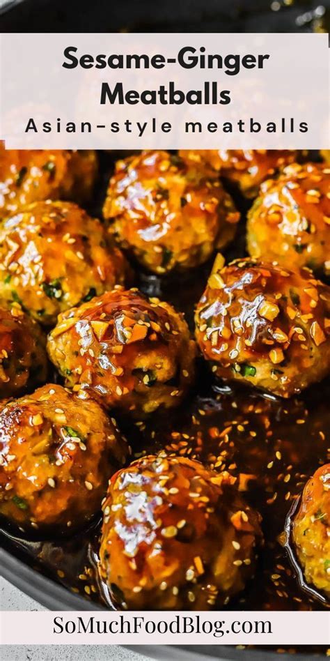 Sesame Ginger Meatballs Recipe In Appetizer Recipes Easy