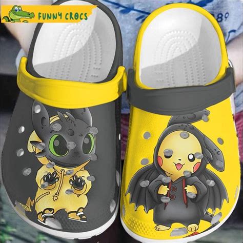 Halloween Stich And Pikachu Pokemon Crocs Clog Shoes Discover Comfort