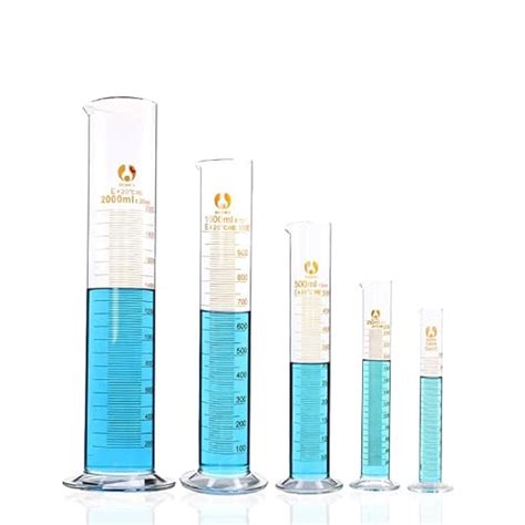 50ml Graduated Cylinder Borosilicate Glass 10251002505001000ml Single Metric Scale Class B