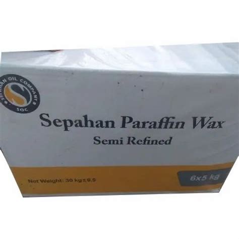 White Sepahan Semi Refined Paraffin Wax For Candle Making Solid At Rs