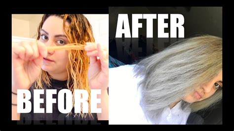 Hair Dye Disaster Bleach Gone Wrong Youtube