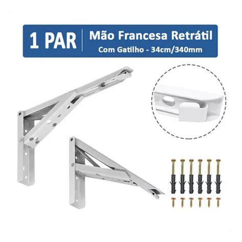 Suporte mão francesa EcommiX Mão Francesa Articulada Cantoneira