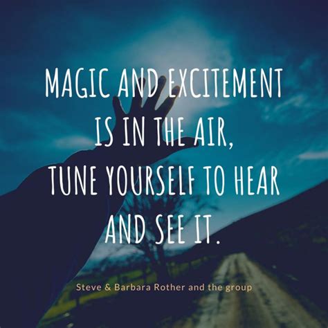 Magic in the air quotes | Espavo.org | Steve & Barbara Rother and the group