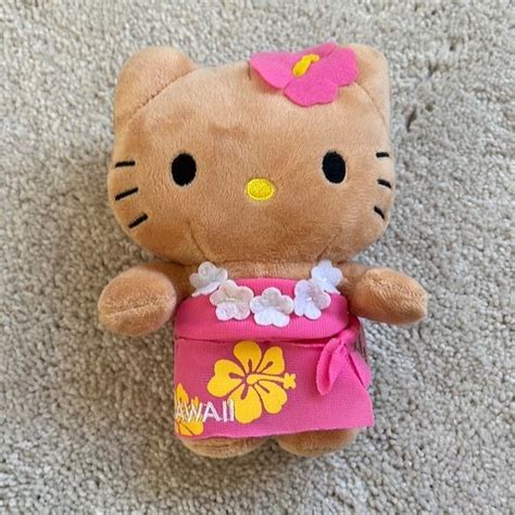 6" Tanned Hello Kitty Stuffed Toy from Hawaii