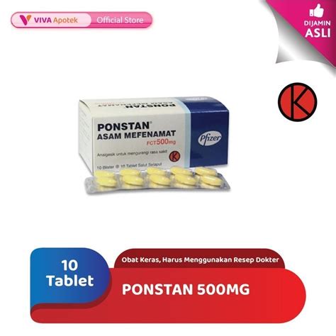 Jual Ponstan Mg Meredakan Nyeri Sakit Kepala Sakit Gigi Tablet