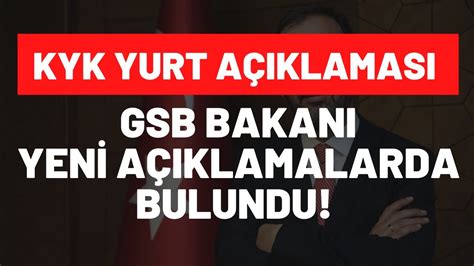 KYK YURT SONUÇLARI BUGÜN AÇIKLANIR MI BAKAN YENİ AÇIKLAMA YAPTI KYK