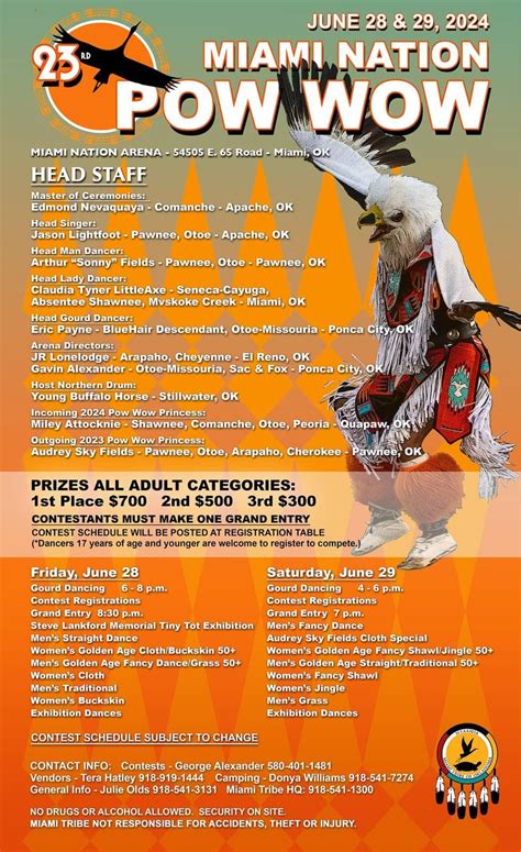 23rd Annual Miami Nation Pow Wow 2024 Pow Wow Calendar