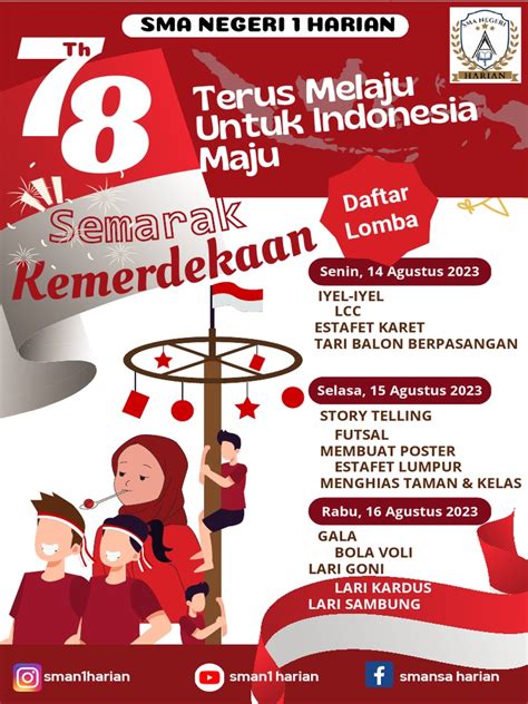 Poster Flyer Lomba Hari Kemerdekaan 17 Agustus 1 Pdf