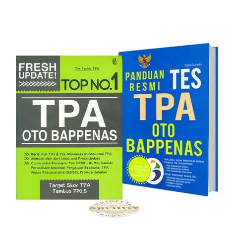 Jual BUKU FRESH UPDATE TOP NO 1 TPA OTO BAPPENAS PANDUAN RESMI TES