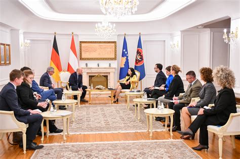 President Osmani Met With The Special Envoys Of Germany And Austria For