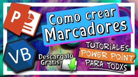 COMO CREAR MARCADORES En POWER POINT DESCARGAR YouTube