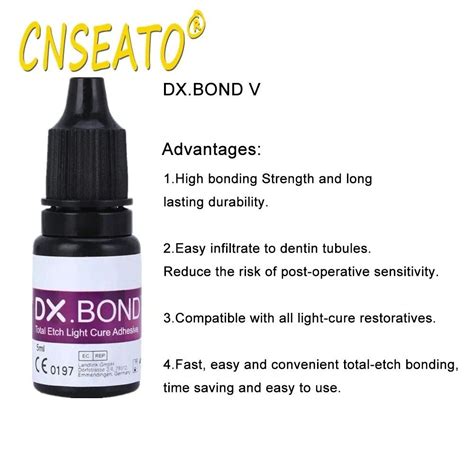 Dx Bond V Dental Light Cure Acid Etching Gel Enamel Resin Bonding