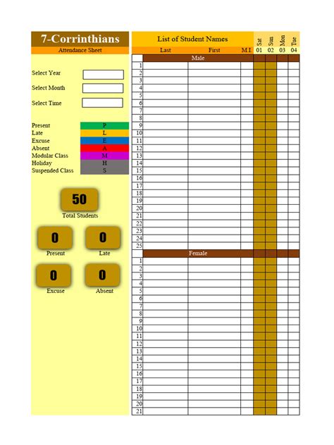 Attendance Sheet | PDF