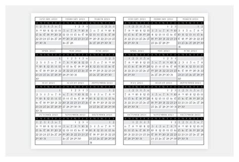 Printable Calendar 2023-2024 Monthly Yearly Daily - Etsy