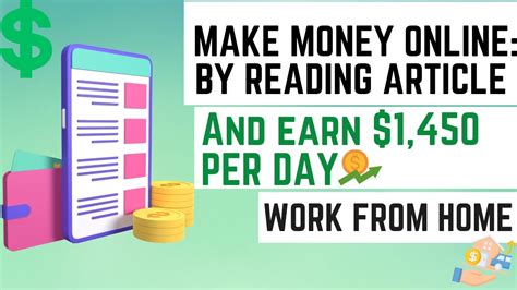 Make Money Online Reading Article And Earn 1 450 Per Day YouTube