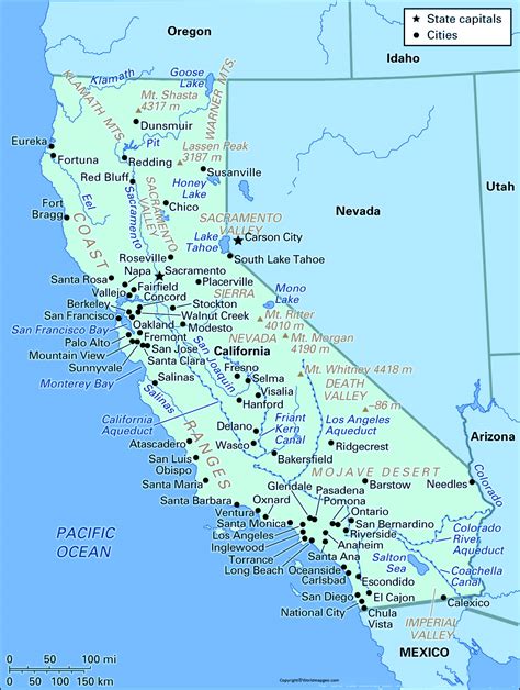 California Political Map | Political Map Of California (Pdf)