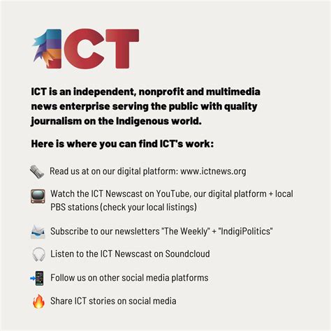 Media Indigena On Twitter Rt Indiancountry Ict Will No Longer Post