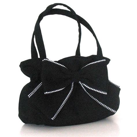 Black Bow Purse Bow Purse Bow Bag Vegan Handbags Bags Handbags