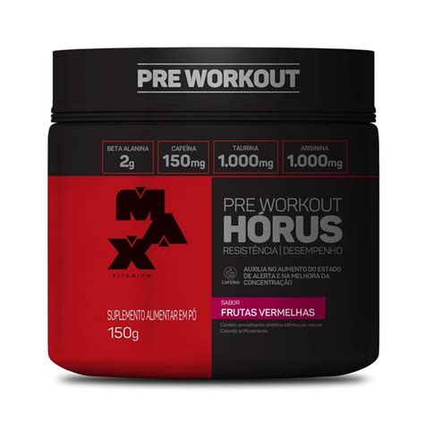 Pre Workout Horus Frutas Vermelhas 150G Max Titanium