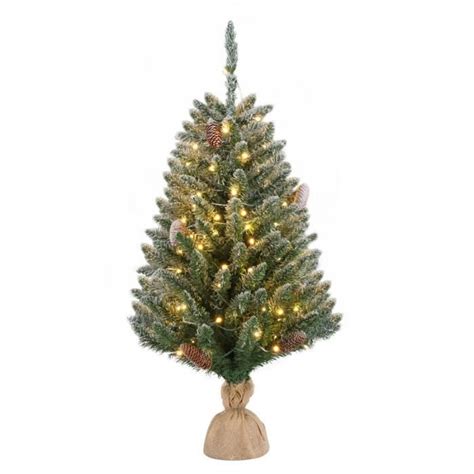 Sapin De No L Artificiel Lumineux Mini Avec Pommes De Pin Cm