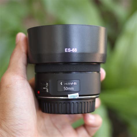 Jual Lensa Fix Canon 50mm F18 Stm No Jamur Fullset Box Shopee Indonesia