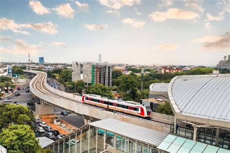 Foto Semua Stasiun LRT Jakarta Fase 1B Terhubung Dengan Transjakarta