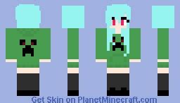 »Mαd¡♥ Charged Creeper Girl Minecraft Skin