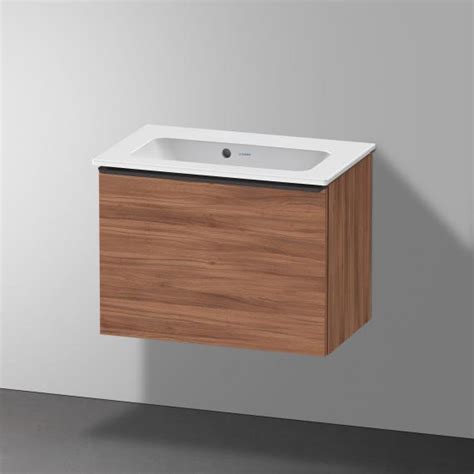 Duravit Me By Starck Vasque Avec Meuble Bas 1 Tiroir Noyer Naturel