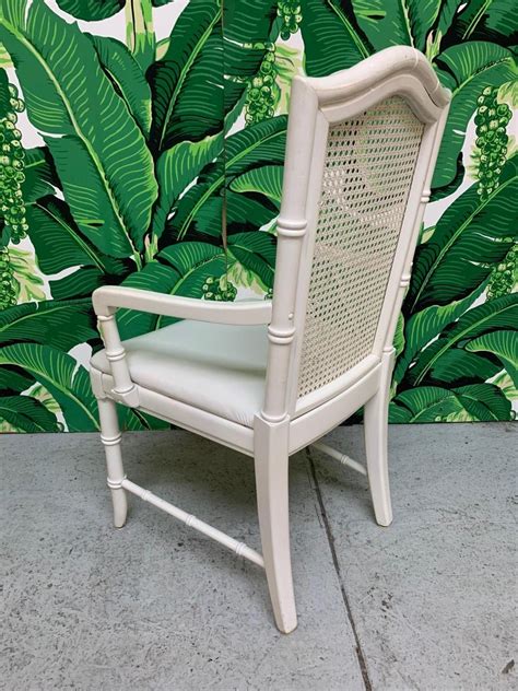 Faux Bamboo Cane Back Dining Chairs By Thomasville Set Of 6 At 1stdibs