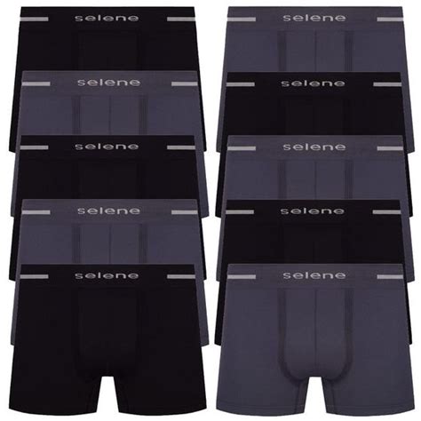 Kit Cueca Box Boxer Microfibra Selene Masculina Original Cueca