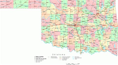 Printable Map Of Oklahoma – Printable Map of The United States