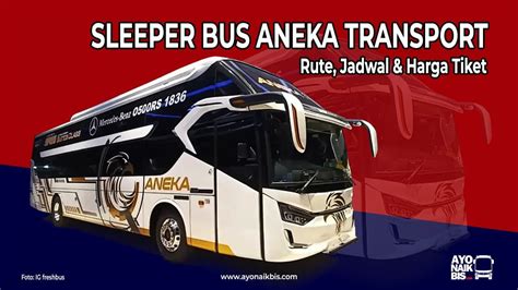 Sleeper Bus Aneka Transport Rute Jadwal And Harga Tiket Transportasi