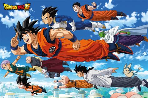 Dragon Ball Flying Póster Lámina Compra en Posters es