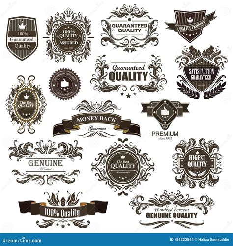 Vintage Premium Quality Emblem Vector Illustration Decorative