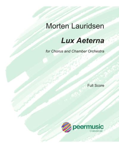 Lux Aeterna Sheet Music by Morten Lauridsen | nkoda | Free 7 days trial