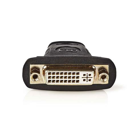 Nedis Cvgp Bk Hdmi Dvi Adapter Hdmi Connector Dvi D Pin Female