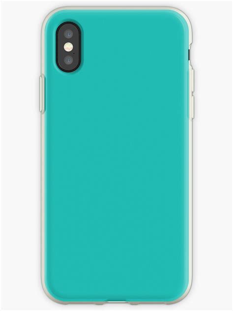 Bright Light Teal Solid Color Plain Coordinate Iphone Cases And Covers By Fruitflypie Redbubble