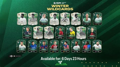 FC 24 Winter Wildcards Calendar With New Items For Gullit Havertz And